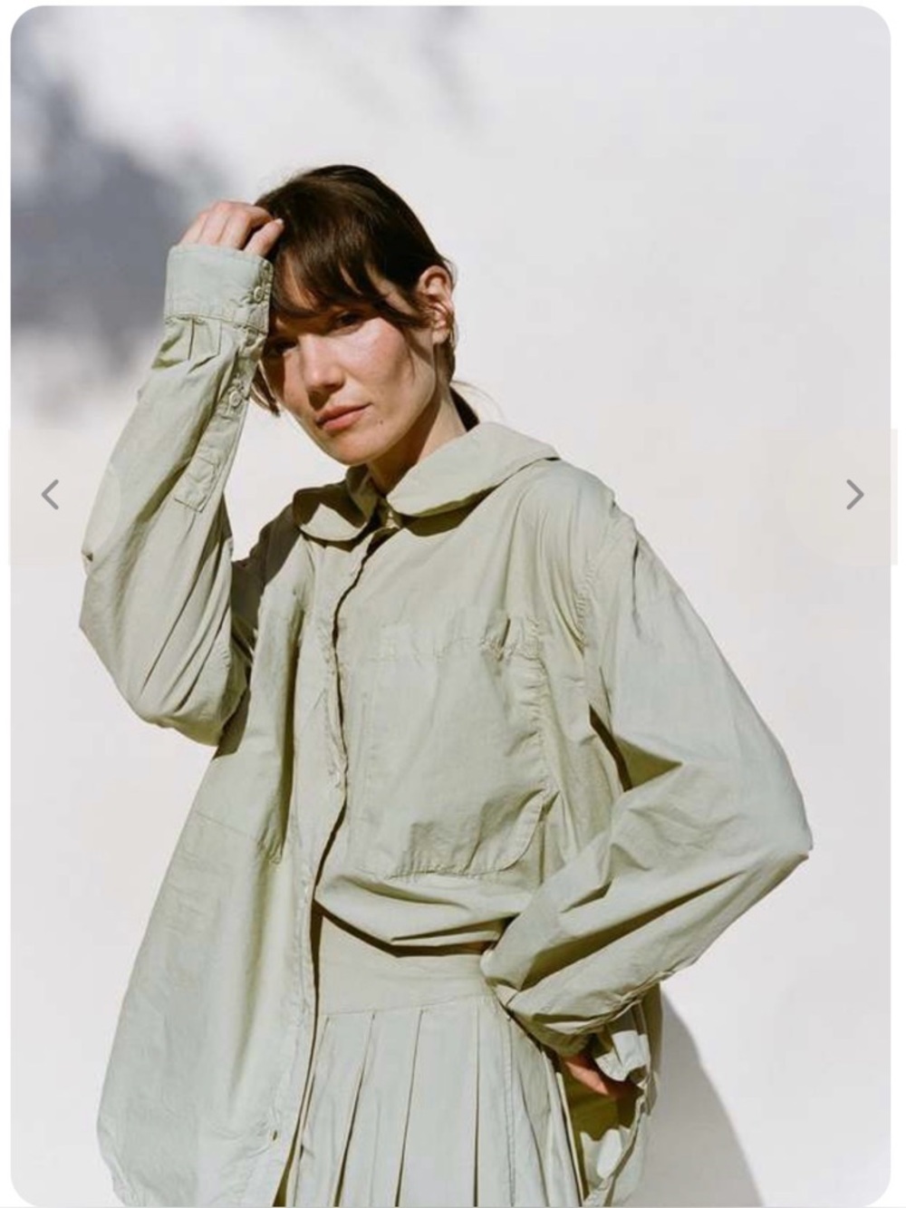 Emma Rothkopf Oversized Hollis Shirt in Elm